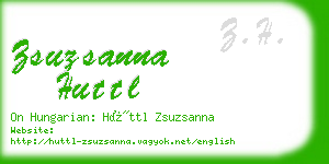 zsuzsanna huttl business card